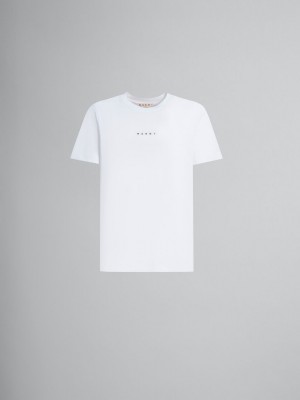 Marni Bio βαμβακερα T-shirt With Logo ασπρα | EGRHC29861