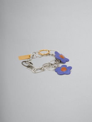 Marni Bracelet With Flowers μωβ | GRQAV81286