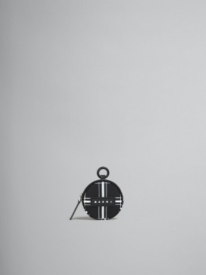 Marni Checked νάιλον Puff Pouch μαυρα | SGRVO45340