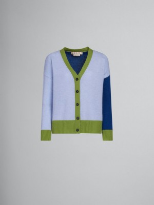 Marni Colour-block Cashmere Cardigan μπλε | LGRSX77496