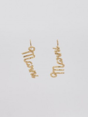 Marni Marni Italic Hook χρυσο χρωμα | MGRFT63303