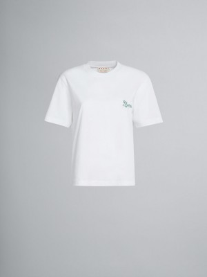 Marni Set Of 3 T-shirts In Bio βαμβακερα ασπρα | GRIIZ10349