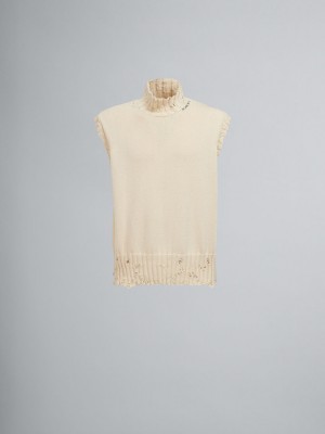 Marni βαμβακερα Vest ασπρα | GRDYB50720