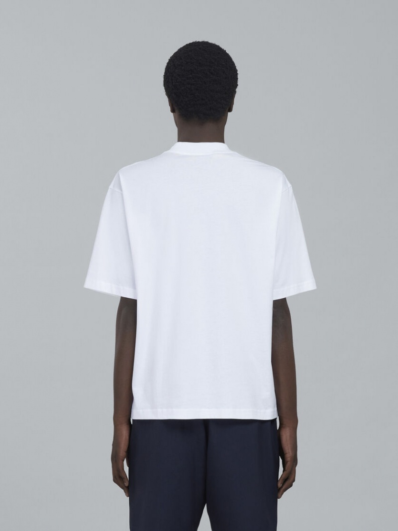 Marni Bio βαμβακερα Jersey T-shirt ασπρα | GRQAV27221