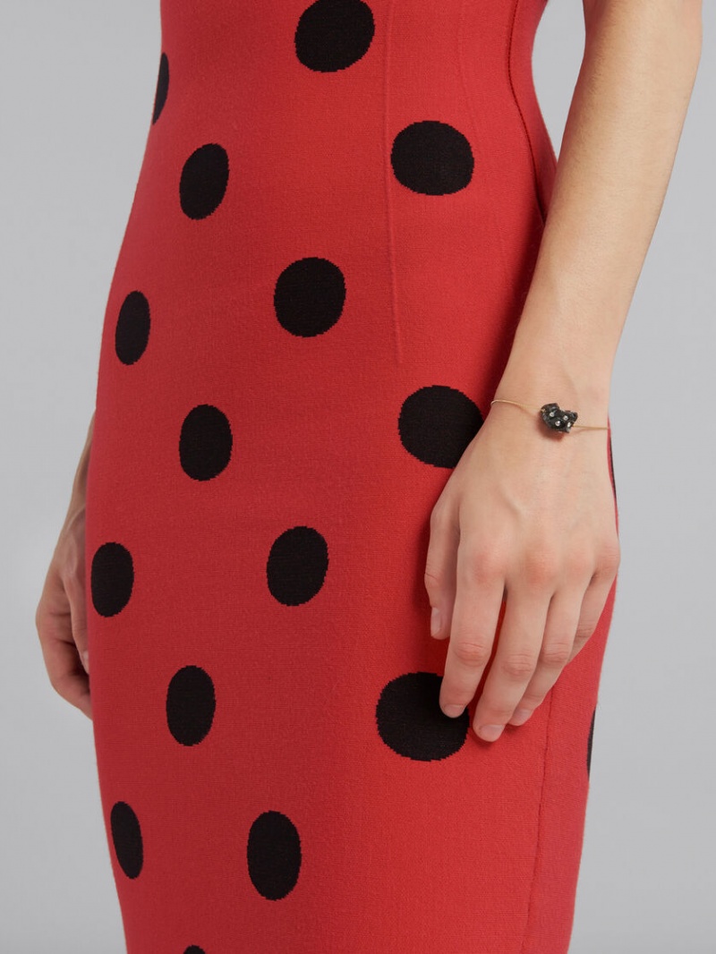 Marni Bracelet With Rhinestone Polka Dots μαυρα οψιάνος | TGRWZ76515