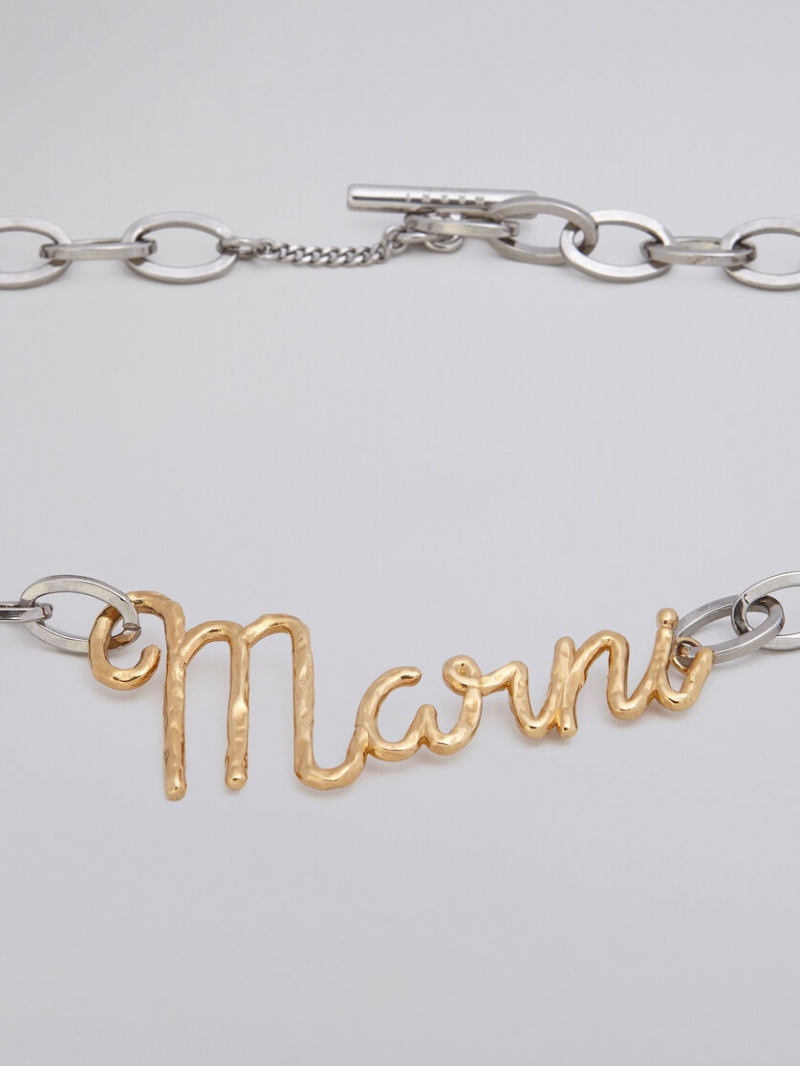 Marni Brass Marni Italic ασημι χρυσο χρωμα | GREAH81549