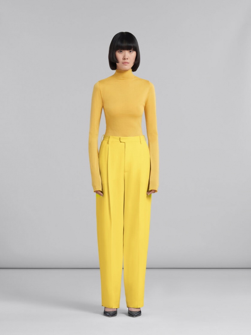 Marni Cady Tailored Trousers κίτρινα | MGRHR45962