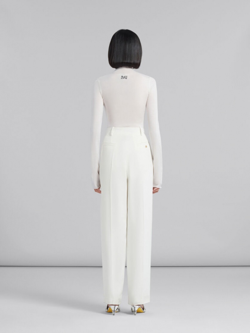 Marni Cady Tailored Trousers ασπρα | ZGRNQ54372