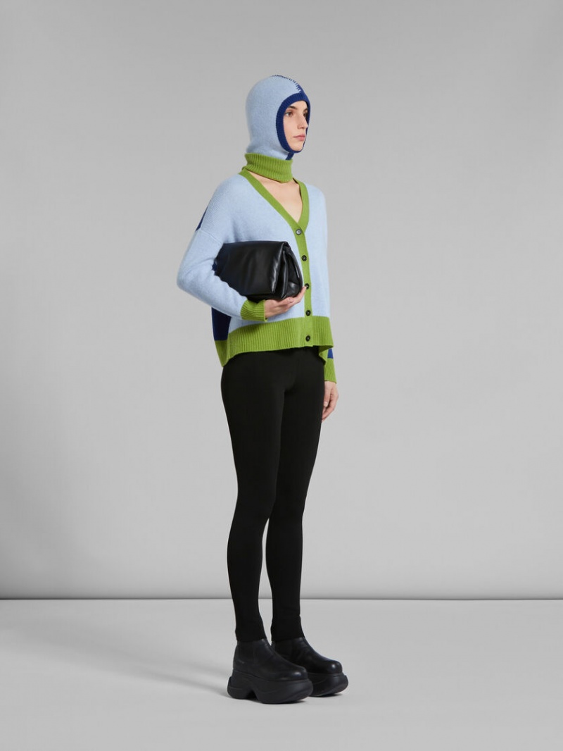 Marni Colour-block Cashmere Cardigan μπλε | LGRSX77496