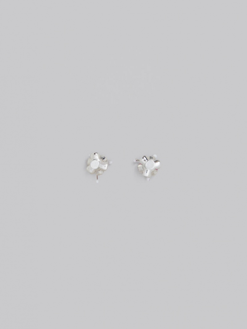 Marni Enamelled Metal Flower Stud με λουλουδια | XGRGW54041