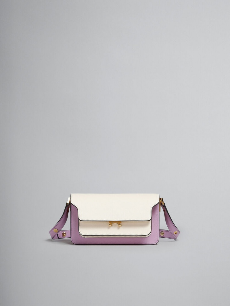 Marni Lilac Saffiano δερματινα Ew Trunk Bag μωβ | GGRUC35783