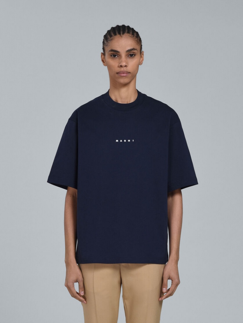 Marni Logo T-shirt μαυρα | GRJVR24195