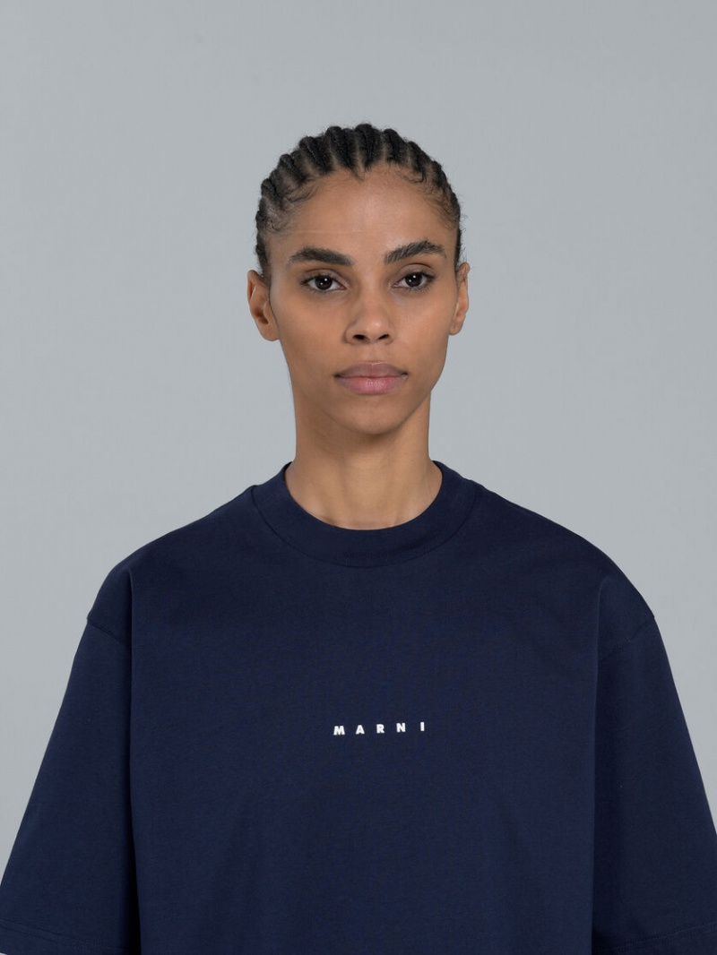 Marni Logo T-shirt μαυρα | GRJVR24195