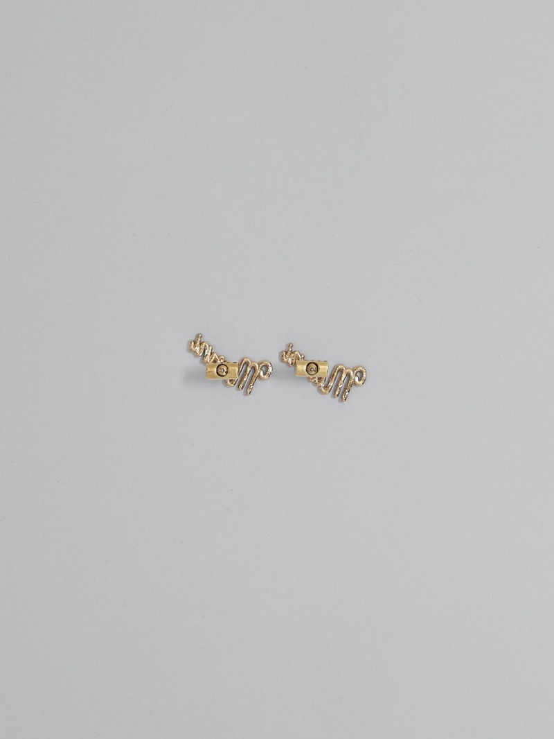Marni Logo χρυσο χρωμα | GRJBT77164