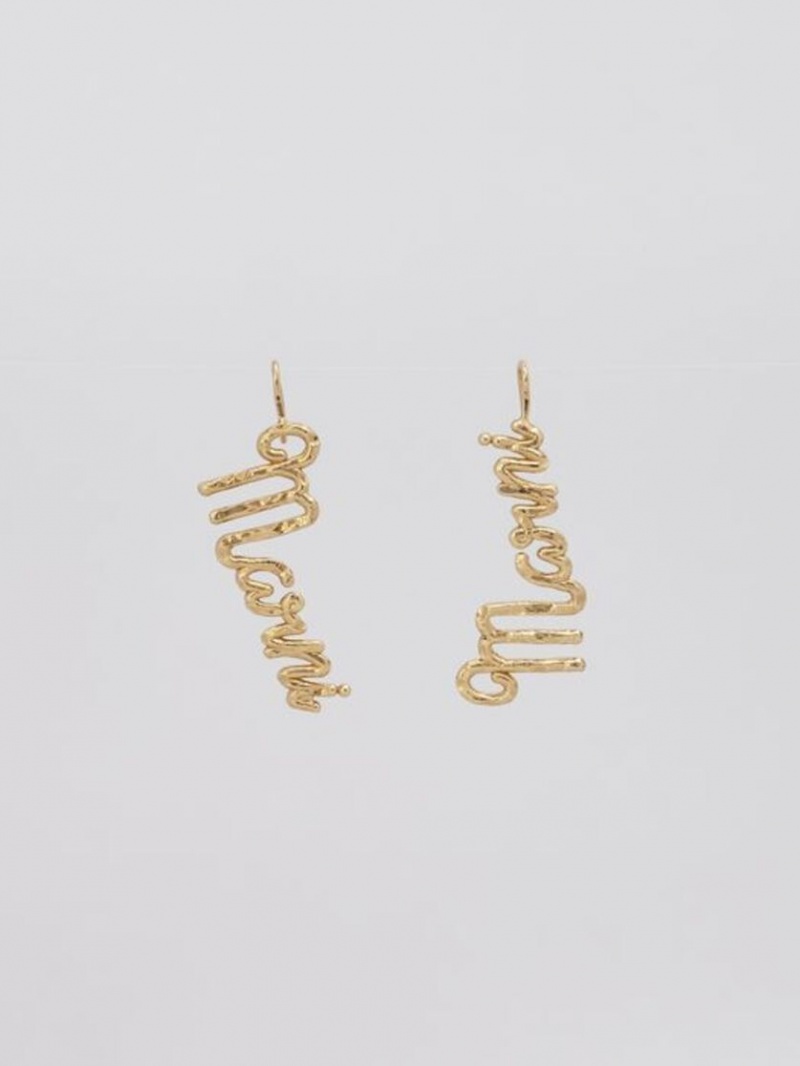 Marni Marni Italic Hook χρυσο χρωμα | MGRFT63303