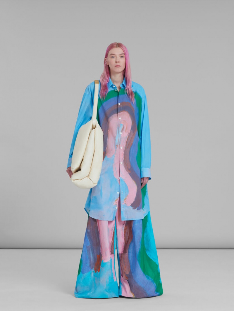 Marni Maxi Calfskin ασπρα | EGRVG82324