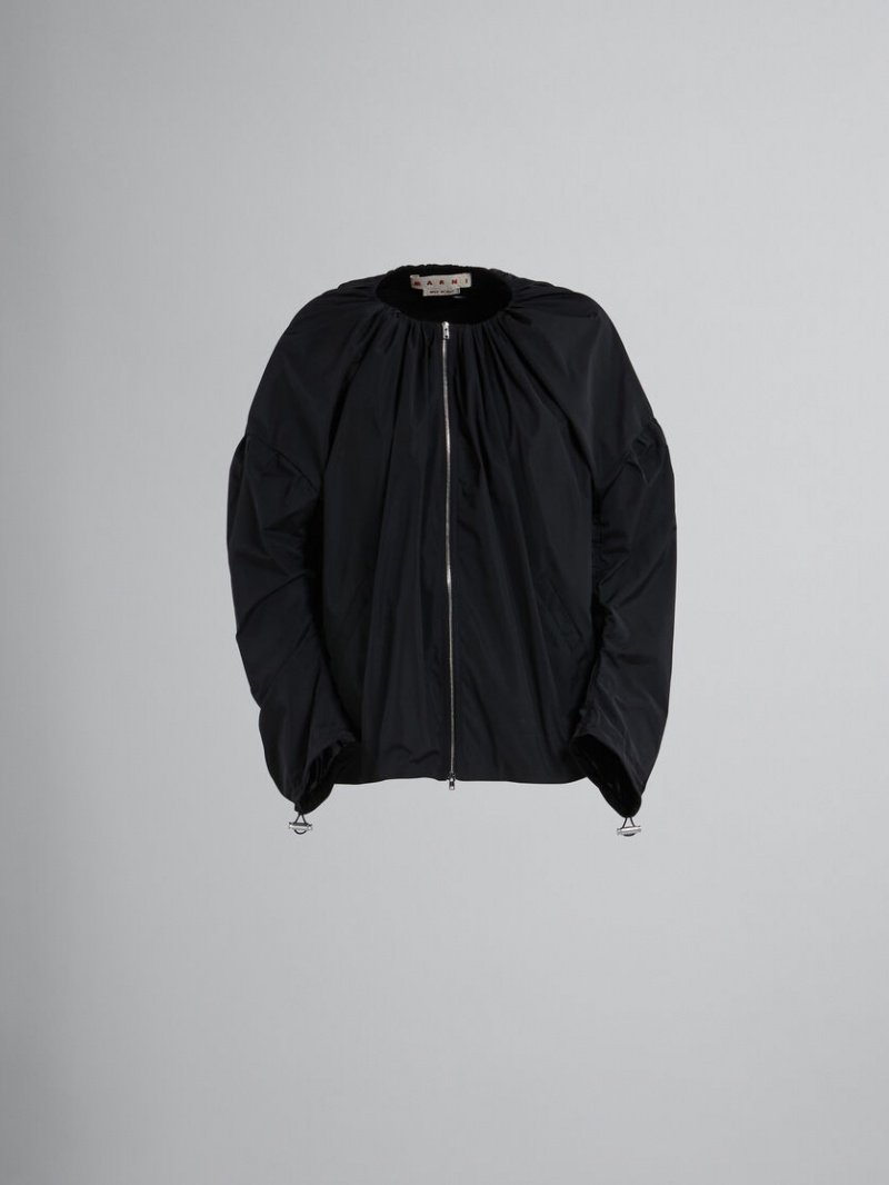 Marni Micro Faillle κοντο Jacket μαυρα | ZGRMJ85282