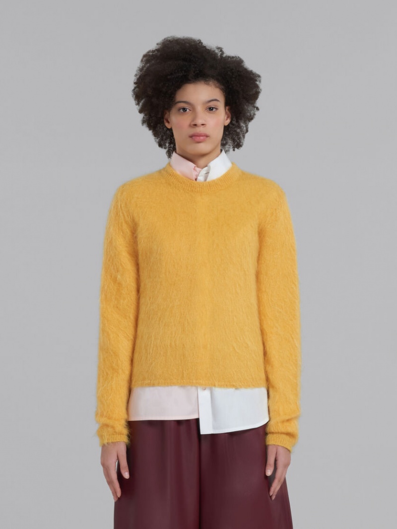 Marni Mohair And Μαλλί Jumper κίτρινα | YGRGT85798