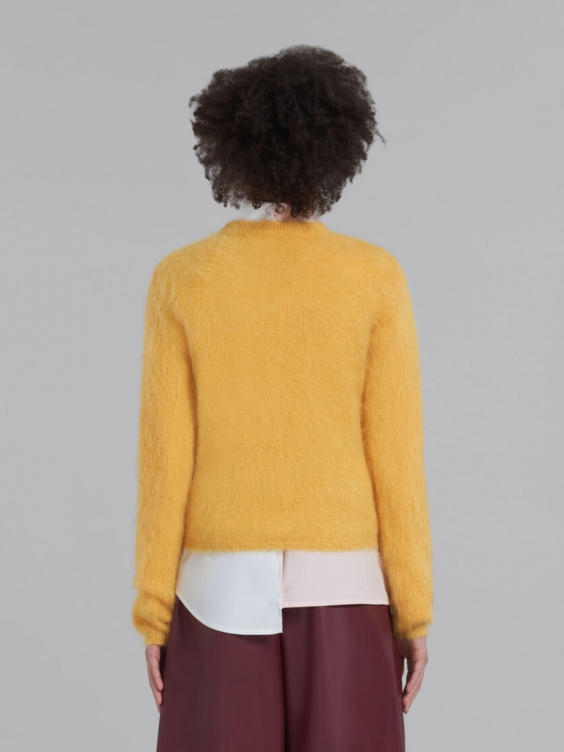 Marni Mohair And Μαλλί Jumper κίτρινα | YGRGT85798