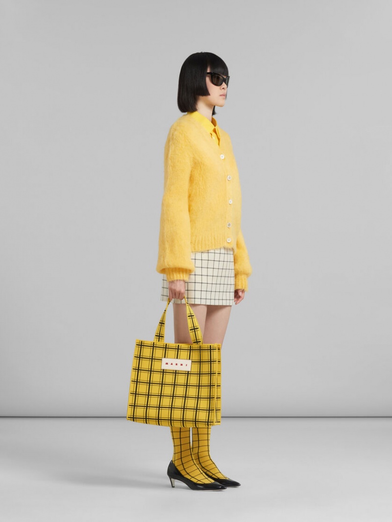 Marni Mohair V-neck Cardigan κίτρινα | TGRPQ52087