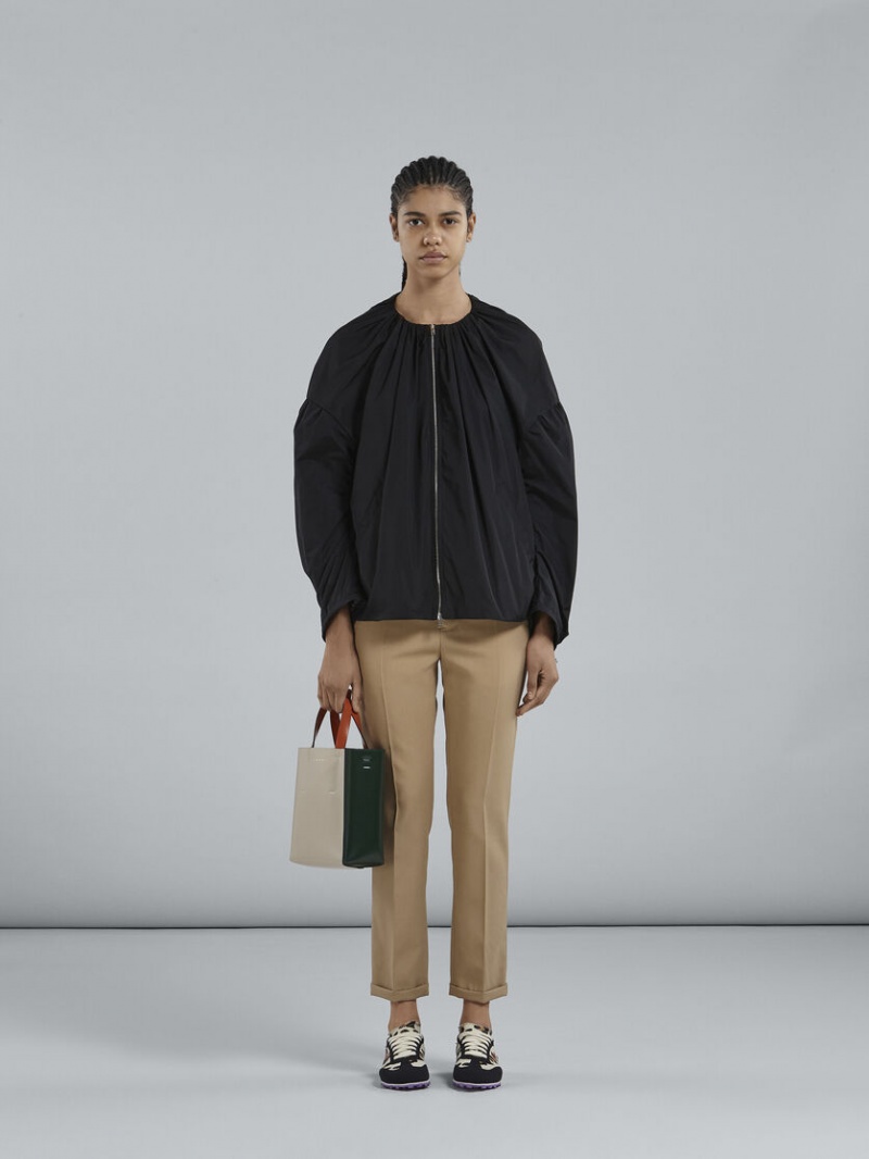 Marni Museo Bag Calfskin With Shoulder λουρακια ασπρα πρασινο | GRDYB39433