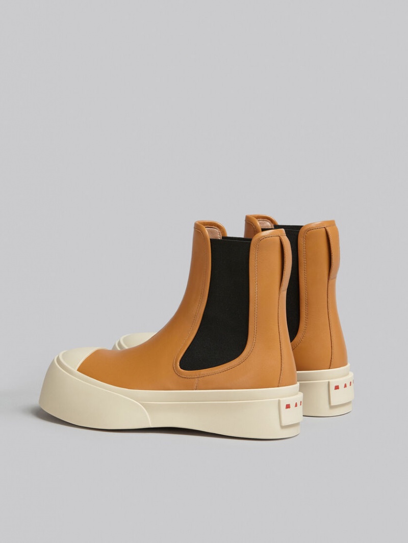 Marni Nappa δερματινα Pablo Chelsea Boot καφε | SGRVO32429