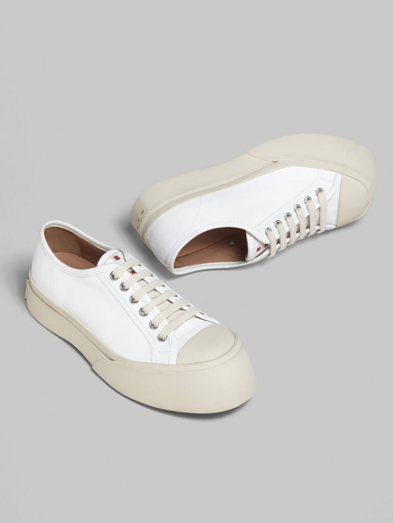 Marni Nappa δερματινα Pablo δαντελα-up Sneaker ασπρα | GRNZX35229