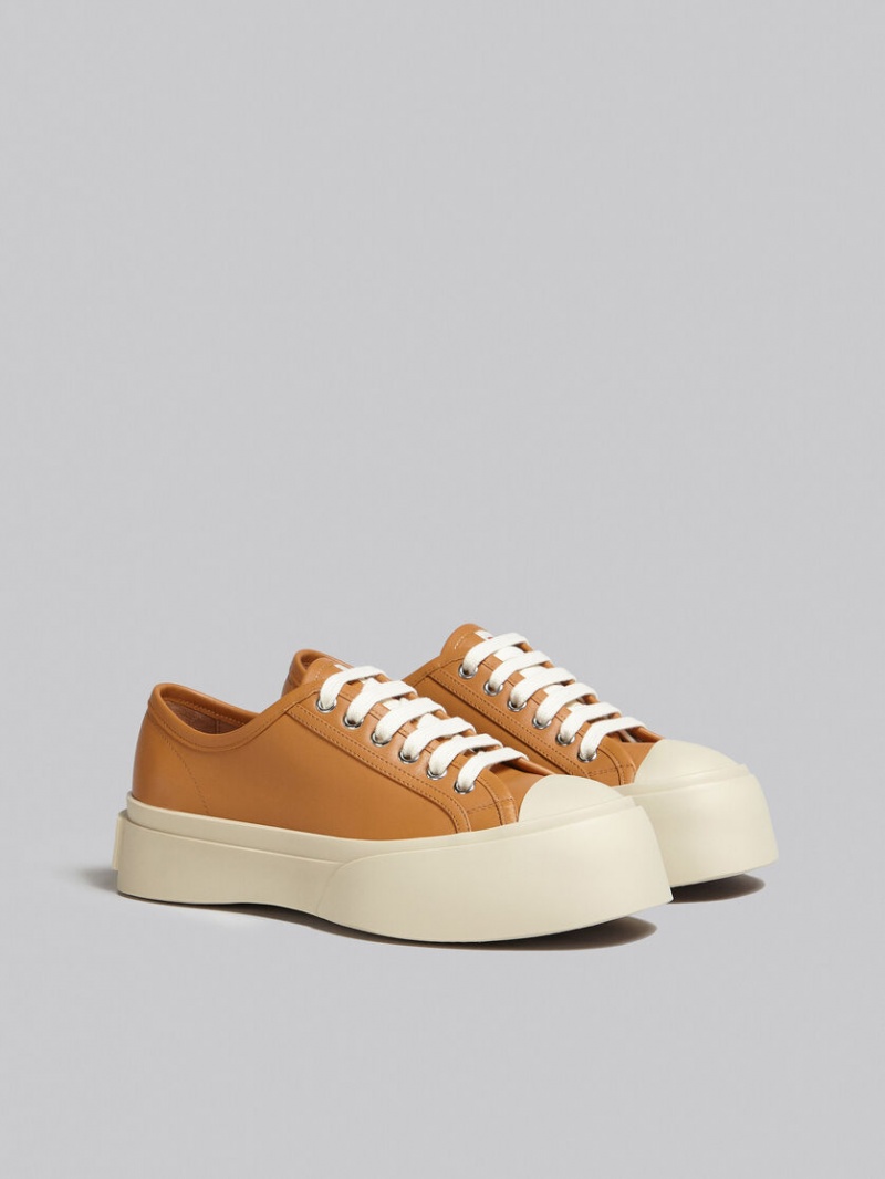 Marni Nappa δερματινα Pablo δαντελα-up Sneaker καφε | GRQAV30275