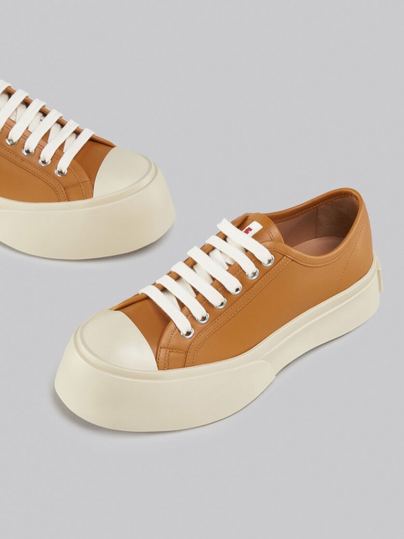 Marni Nappa δερματινα Pablo δαντελα-up Sneaker καφε | GRQAV30275