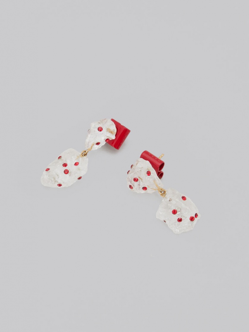 Marni Quartz Drop With Rhinestone Polka Dots ασπρα | UGRND37892