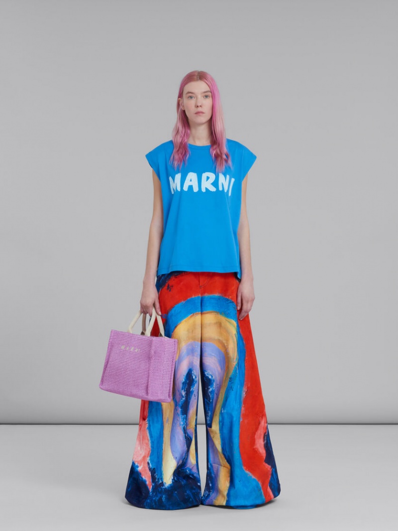 Marni Raffia Small μωβ | TGRPQ13972
