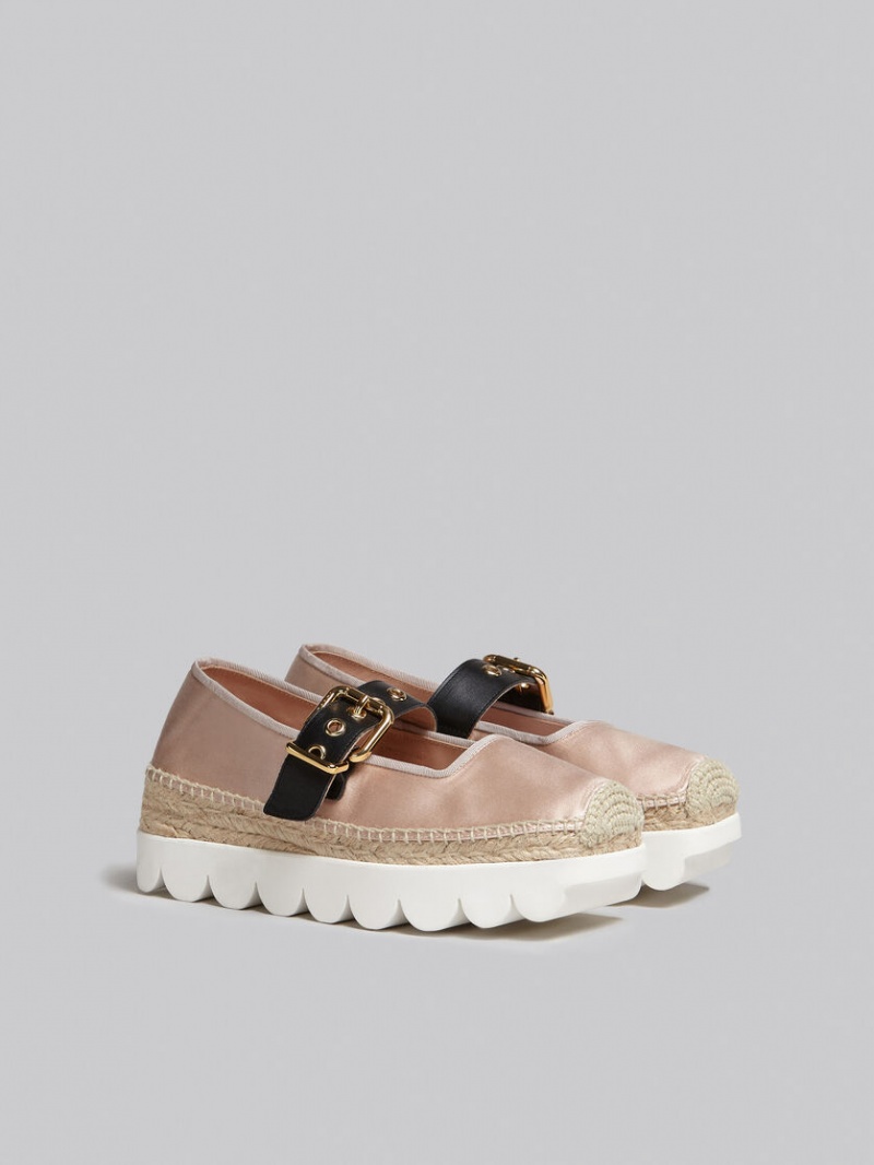 Marni Satin Petal Espadrillas ροζ | GRXBR45751