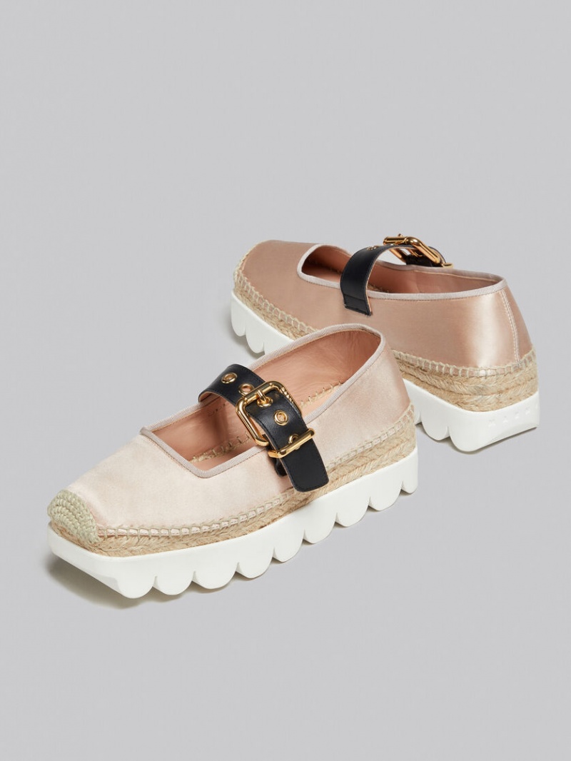 Marni Satin Petal Espadrillas ροζ | GRXBR45751