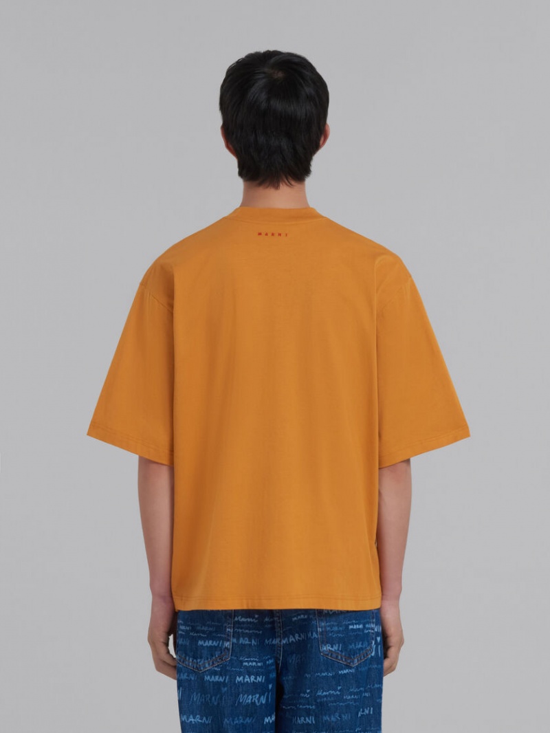 Marni Set Of 3 T-shirts In Bio βαμβακερα κίτρινα | GRNEJ11220