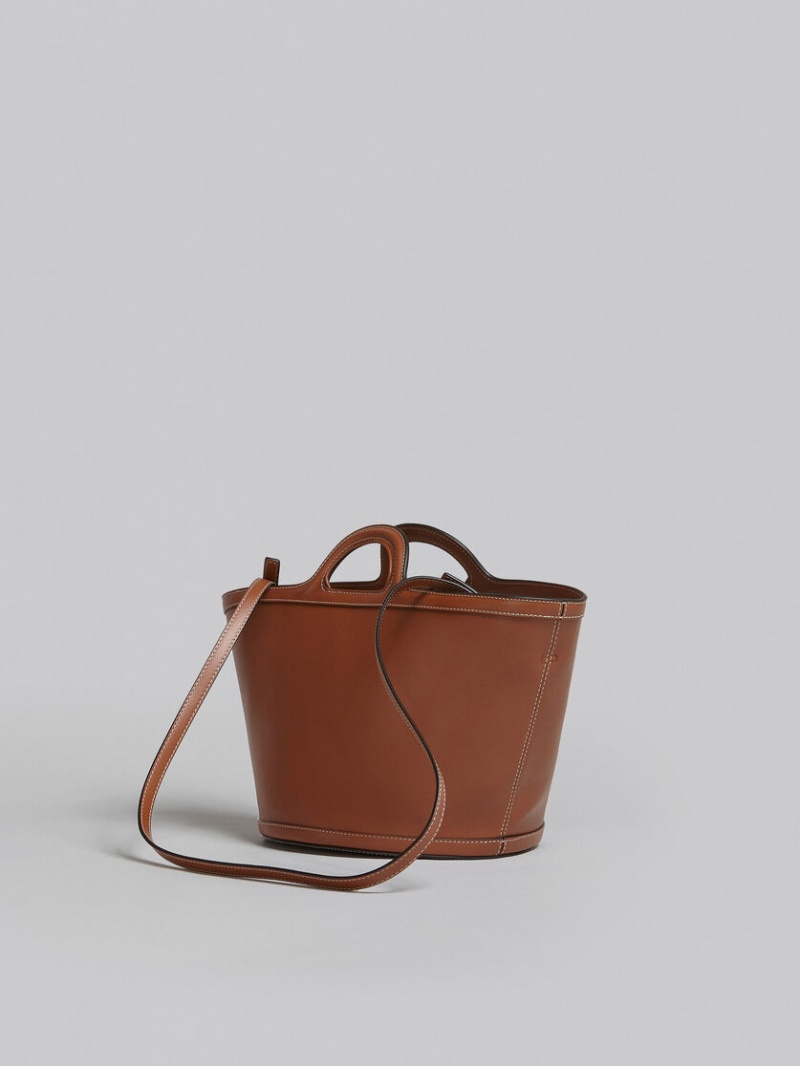 Marni Tropicalia Small Bag δερματινα καφε | DGRVO72680