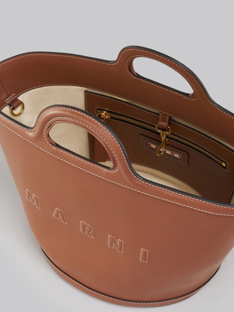 Marni Tropicalia Small Bag δερματινα καφε | DGRVO72680