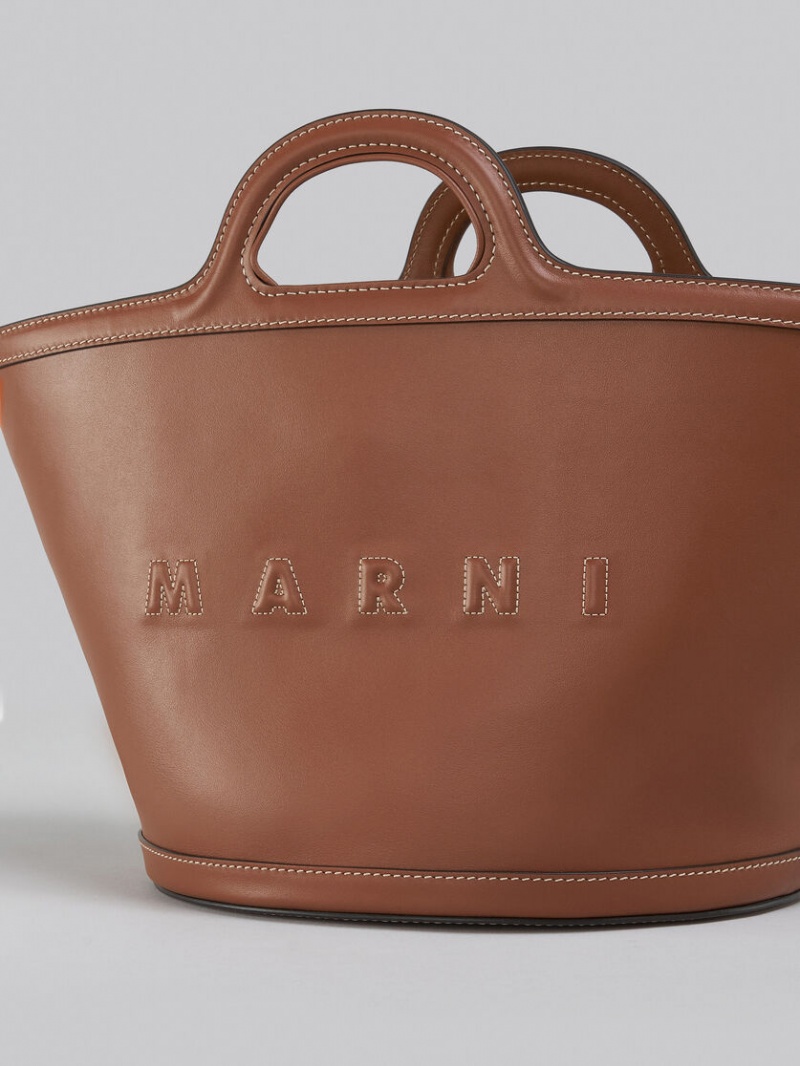 Marni Tropicalia Small Bag δερματινα καφε | DGRVO72680