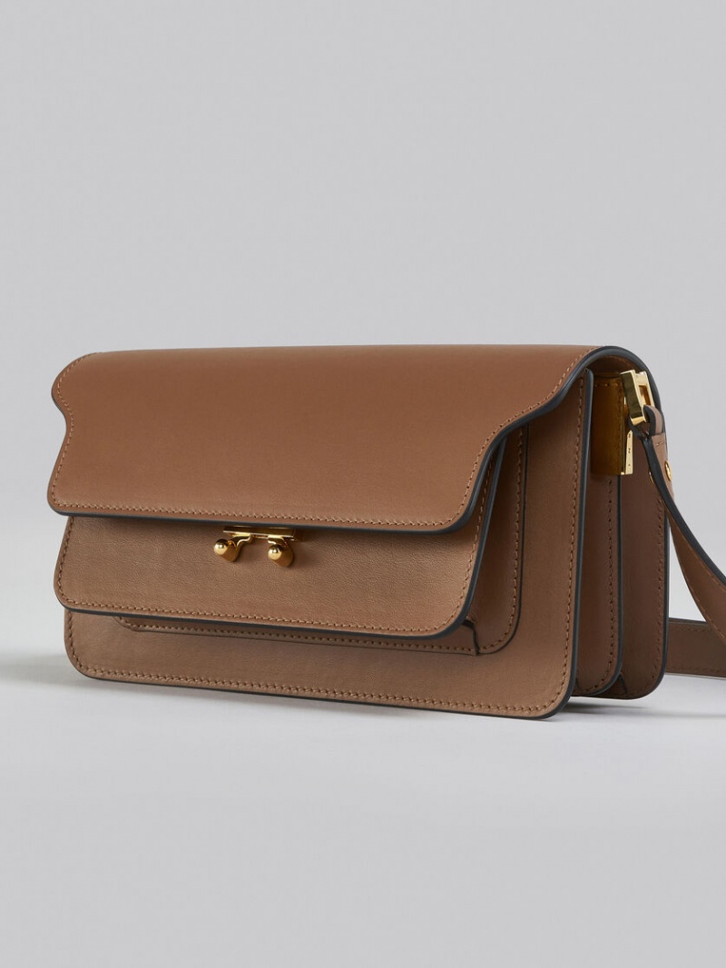 Marni Trunk Bag E/W δερματινα καφε | PGRQX45785
