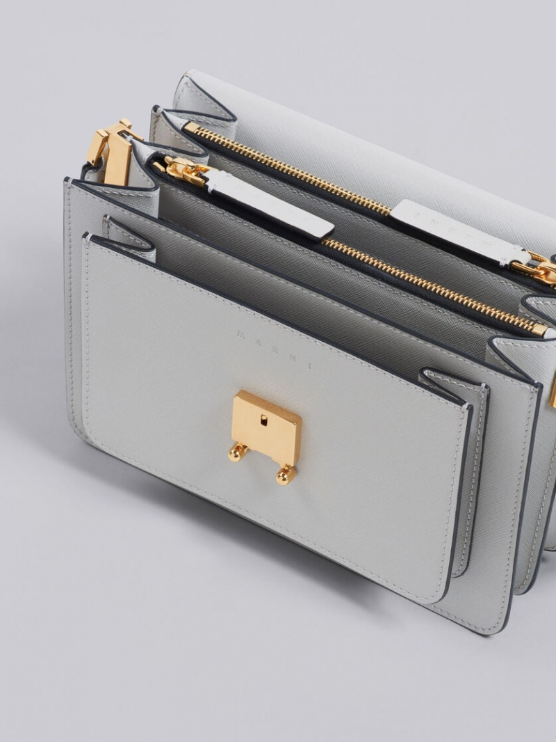 Marni Trunk Medium Bag Saffiano δερματινα γκρι | GRQCS48424