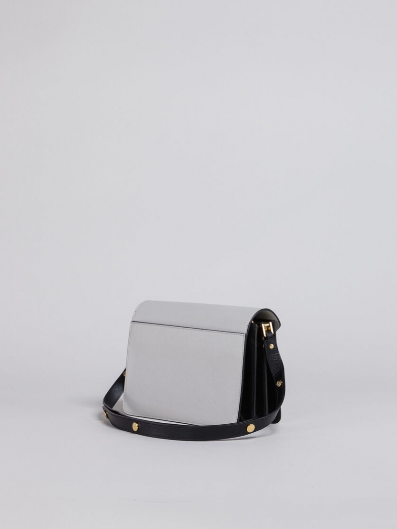 Marni Trunk Medium Bag δερματινα γκρι καφε μαυρα | SGRVO15422