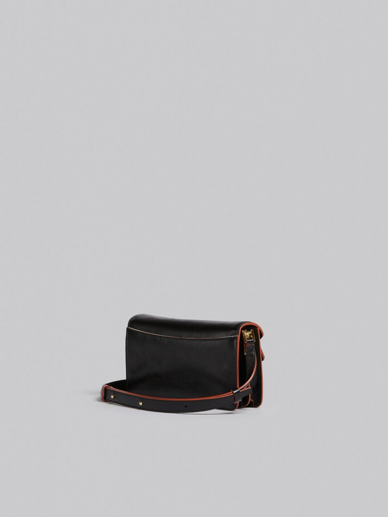 Marni Trunk Soft Bag E/W δερματινα μαυρα | GGREC81548