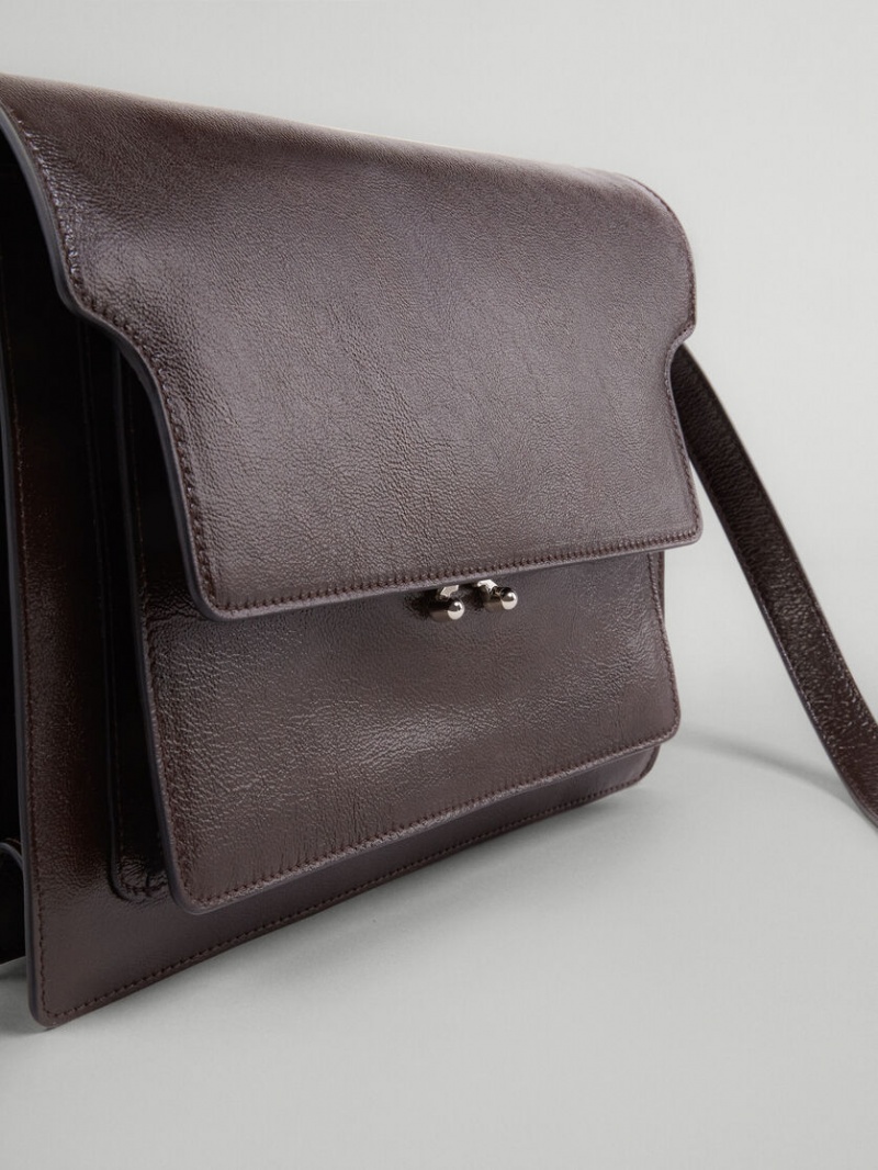 Marni Trunk Soft Large Bag δερματινα καφε | DGRKV76674