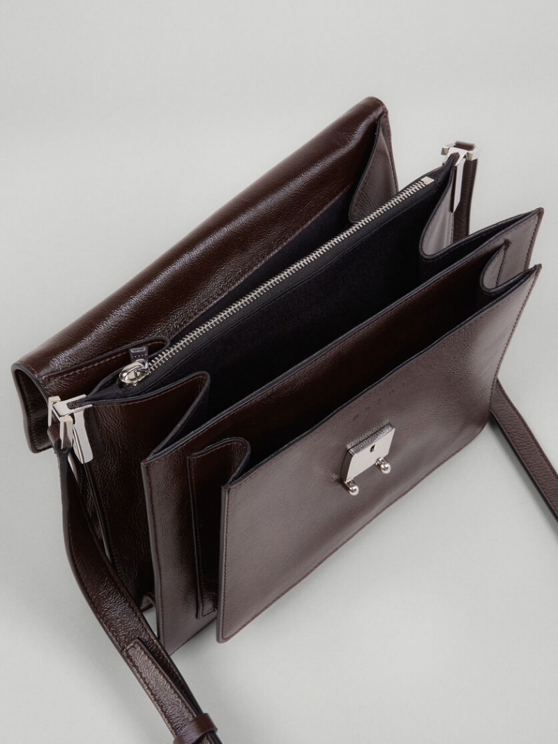 Marni Trunk Soft Large Bag δερματινα καφε | DGRKV76674