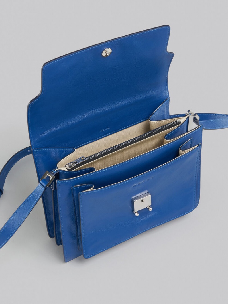 Marni Trunk Soft Large Bag δερματινα μπλε | GREAH80136