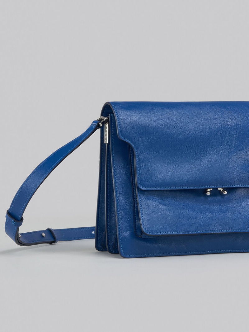 Marni Trunk Soft Large Bag δερματινα μπλε | GREAH80136