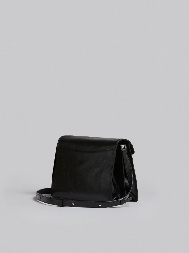 Marni Trunk Soft Large Bag δερματινα μαυρα | GRJZR71573