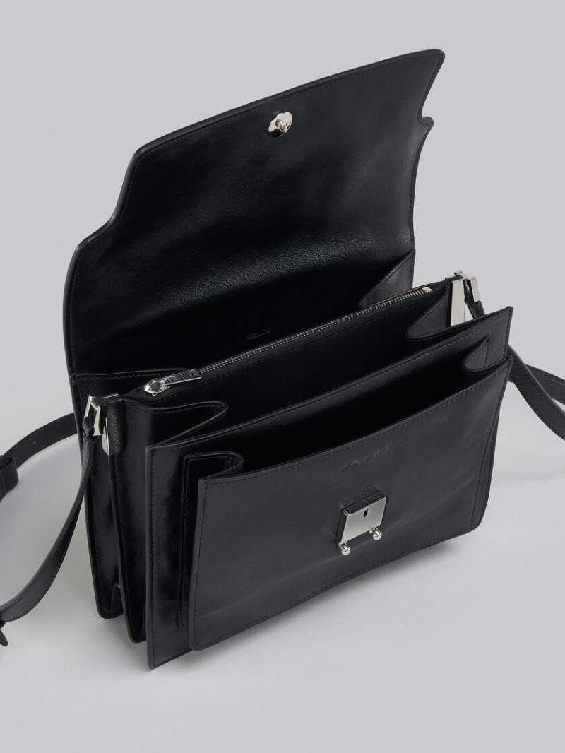 Marni Trunk Soft Large Bag δερματινα μαυρα | GRJZR71573