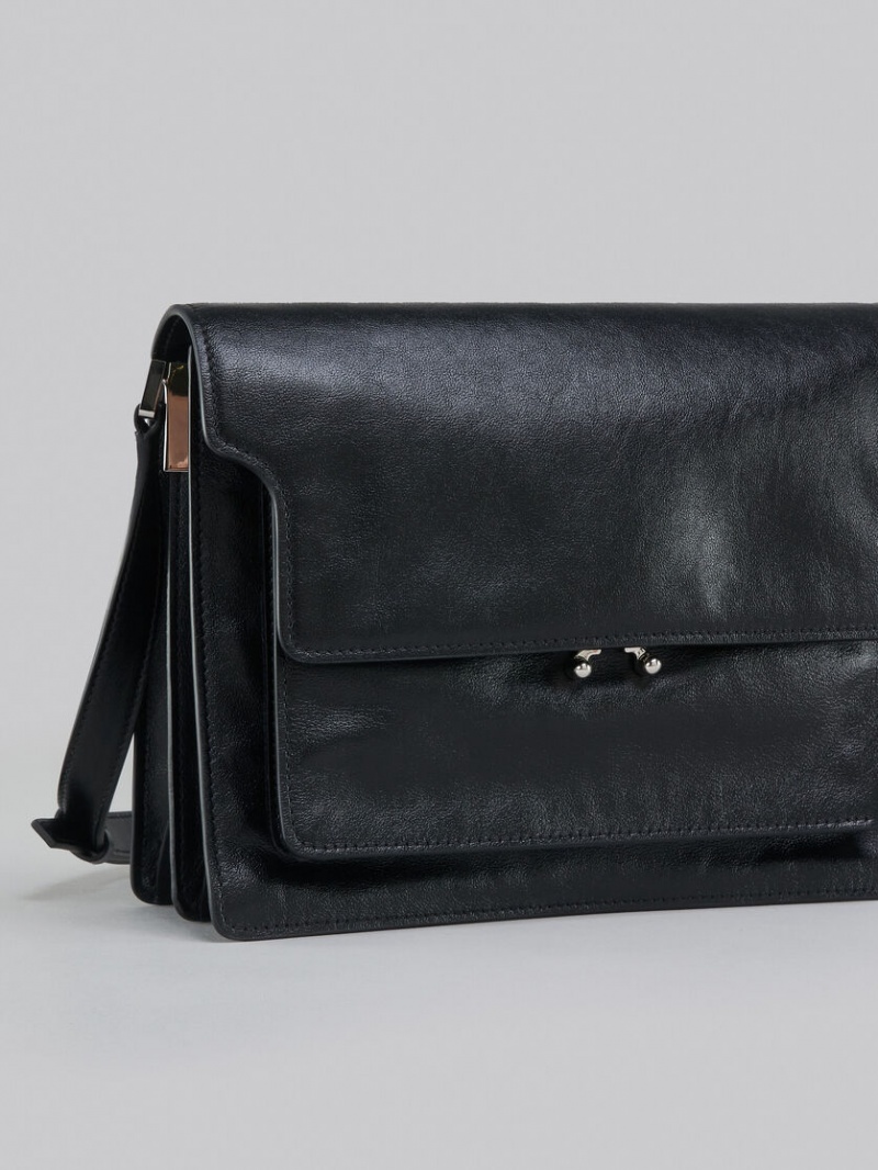 Marni Trunk Soft Large Bag δερματινα μαυρα | GRJZR71573