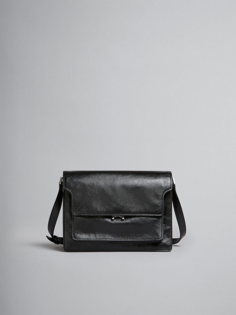 Marni Trunk Soft Large Bag δερματινα μαυρα | GRJZR71573