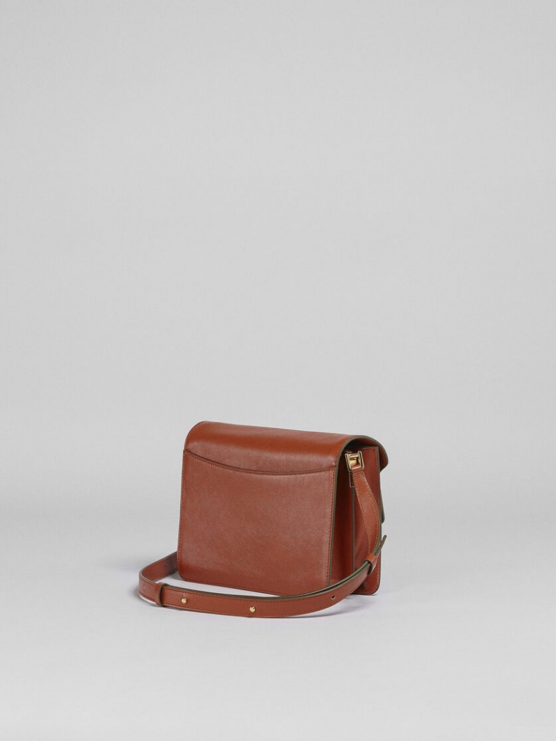 Marni Trunk Soft Medium Bag δερματινα καφε | GRJKU38005